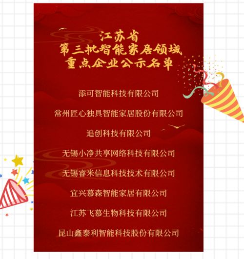江蘇省第三批智慧健康養老領域重點成果公示 聚焦智能家居，賦能健康生活